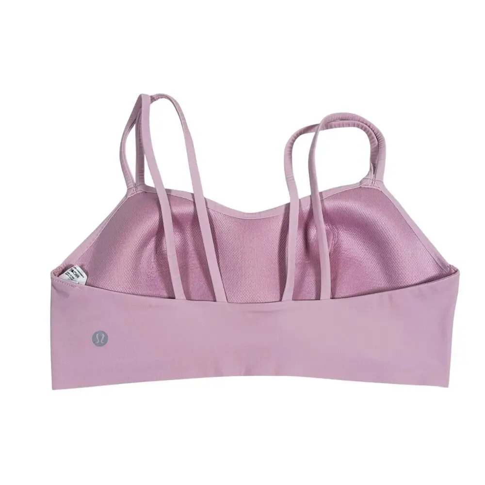 Lululemon Like a Cloud Light Support Bra B/C Cup Size 10 Rose Blush Yoga Pilates
